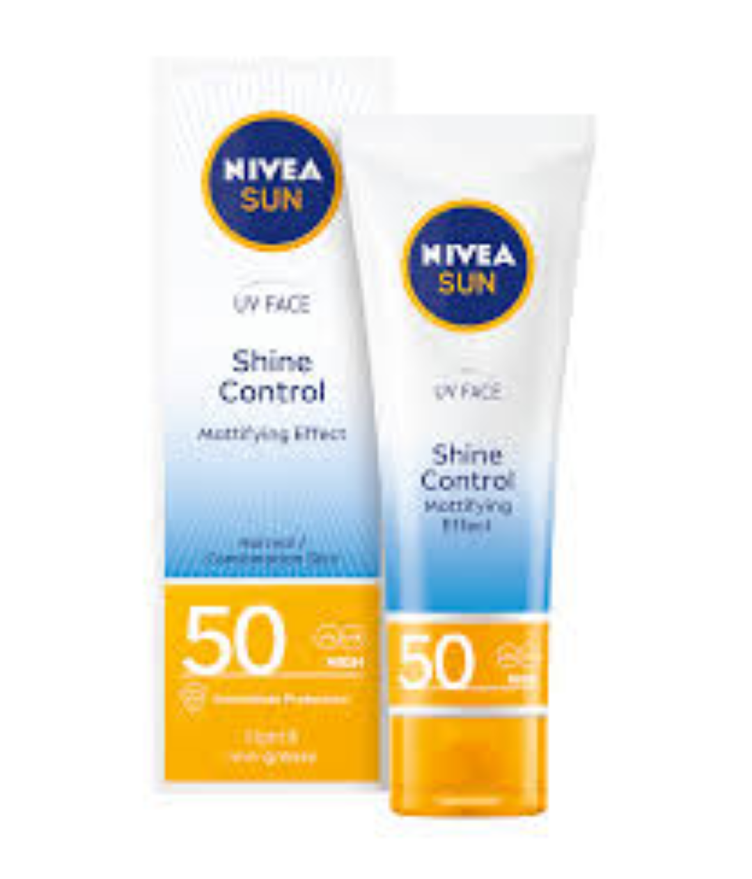 NIVEA UVFACE SHINE CONTROL SUN CREAM TUBE 50ML